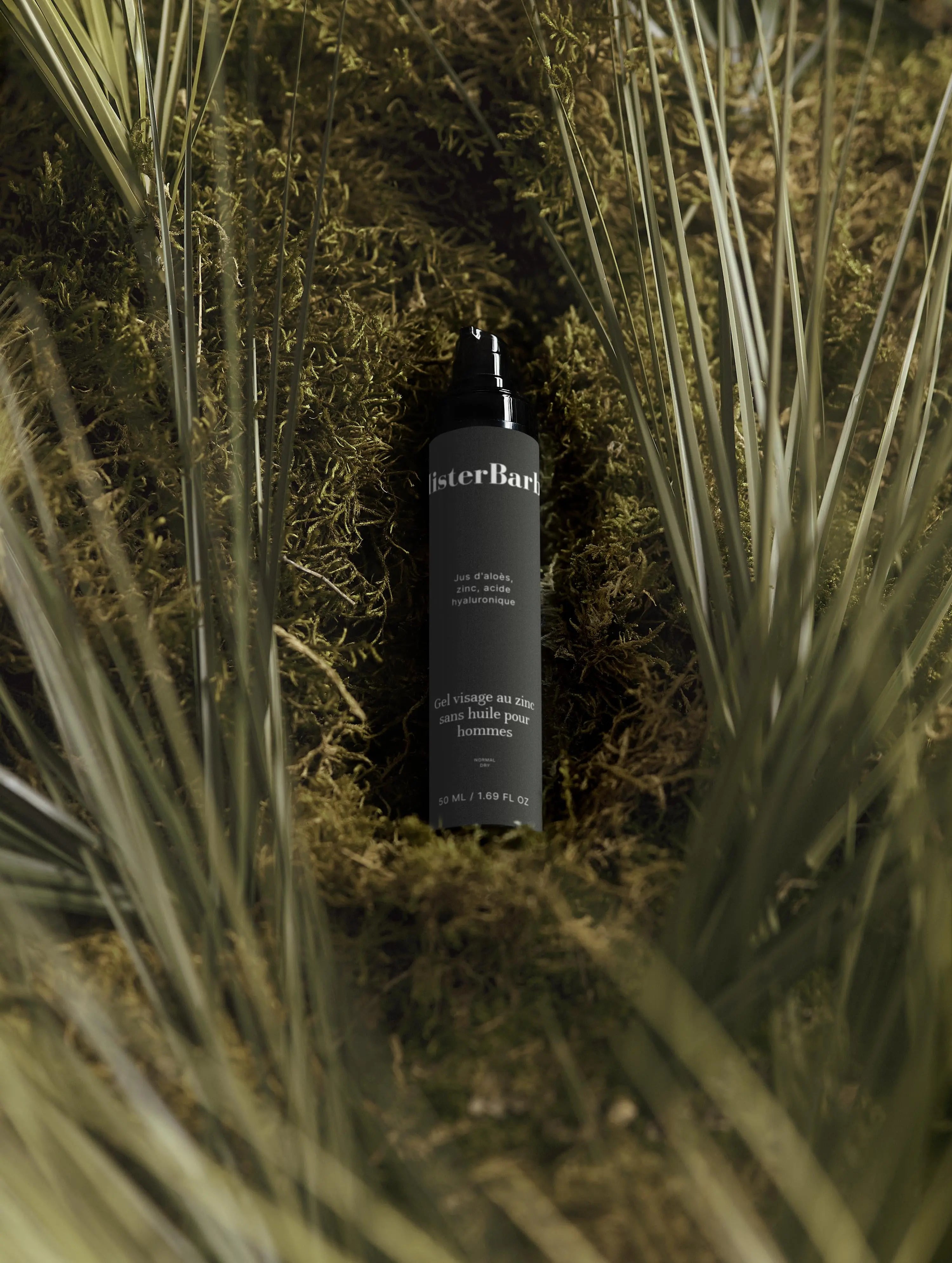 Gel visage au zinc sans huile pour hommes